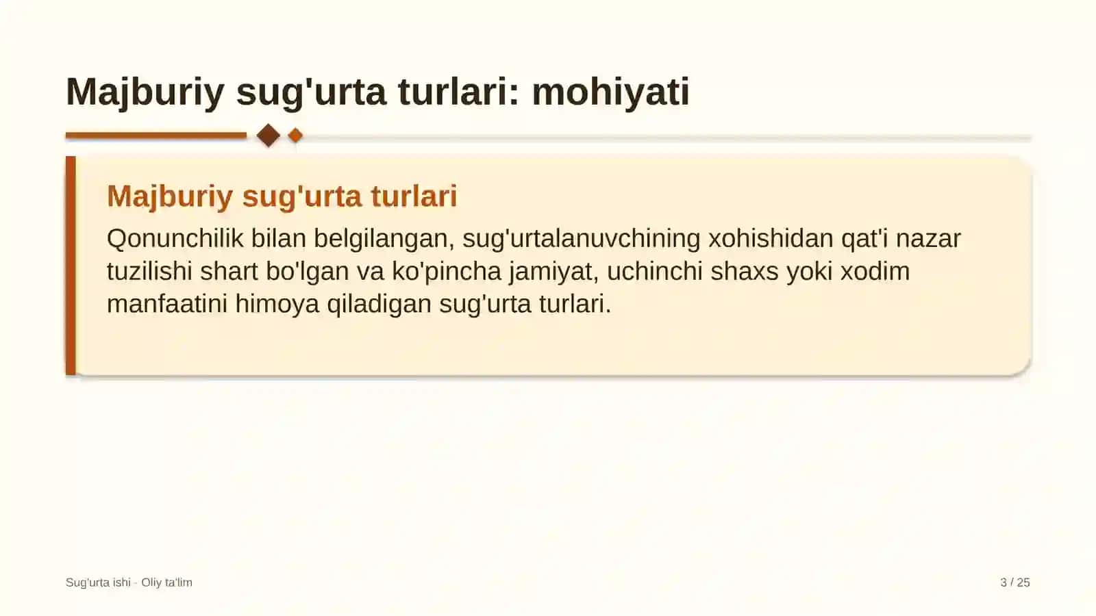 Fintex kompaniyalarida majburiy sug'urta turlari 3