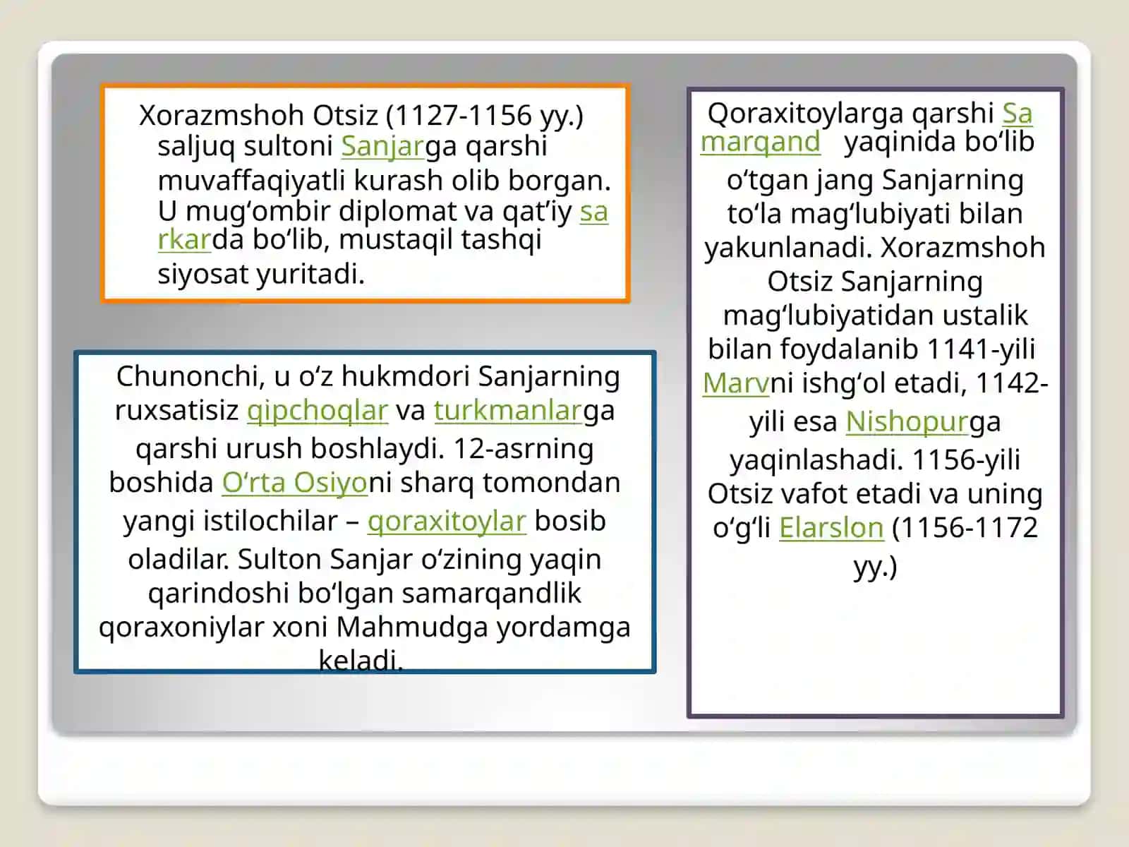 Xorazmshohlar davlati va uning yuksalishi 3