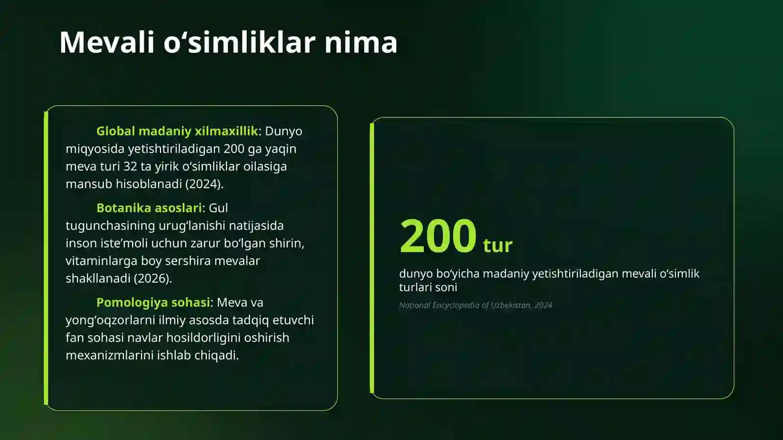 Mevali oʻsimliklar 3