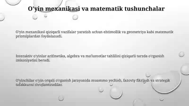 Interaktiv oʻyinlar 3