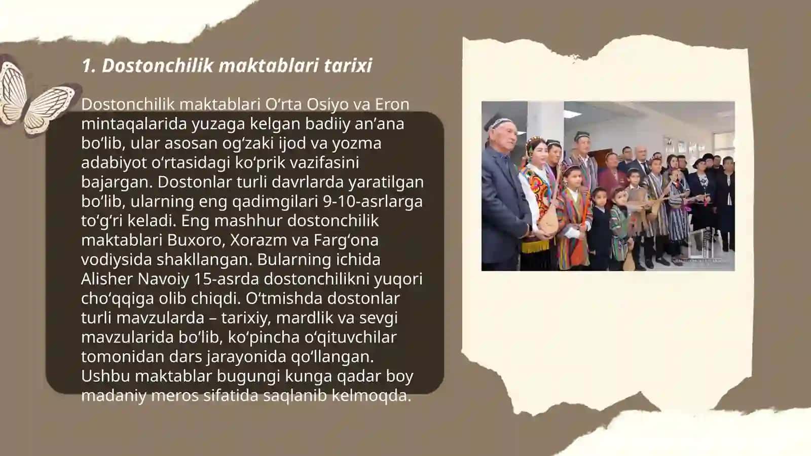 Dostonchilik maktablari haqida 3