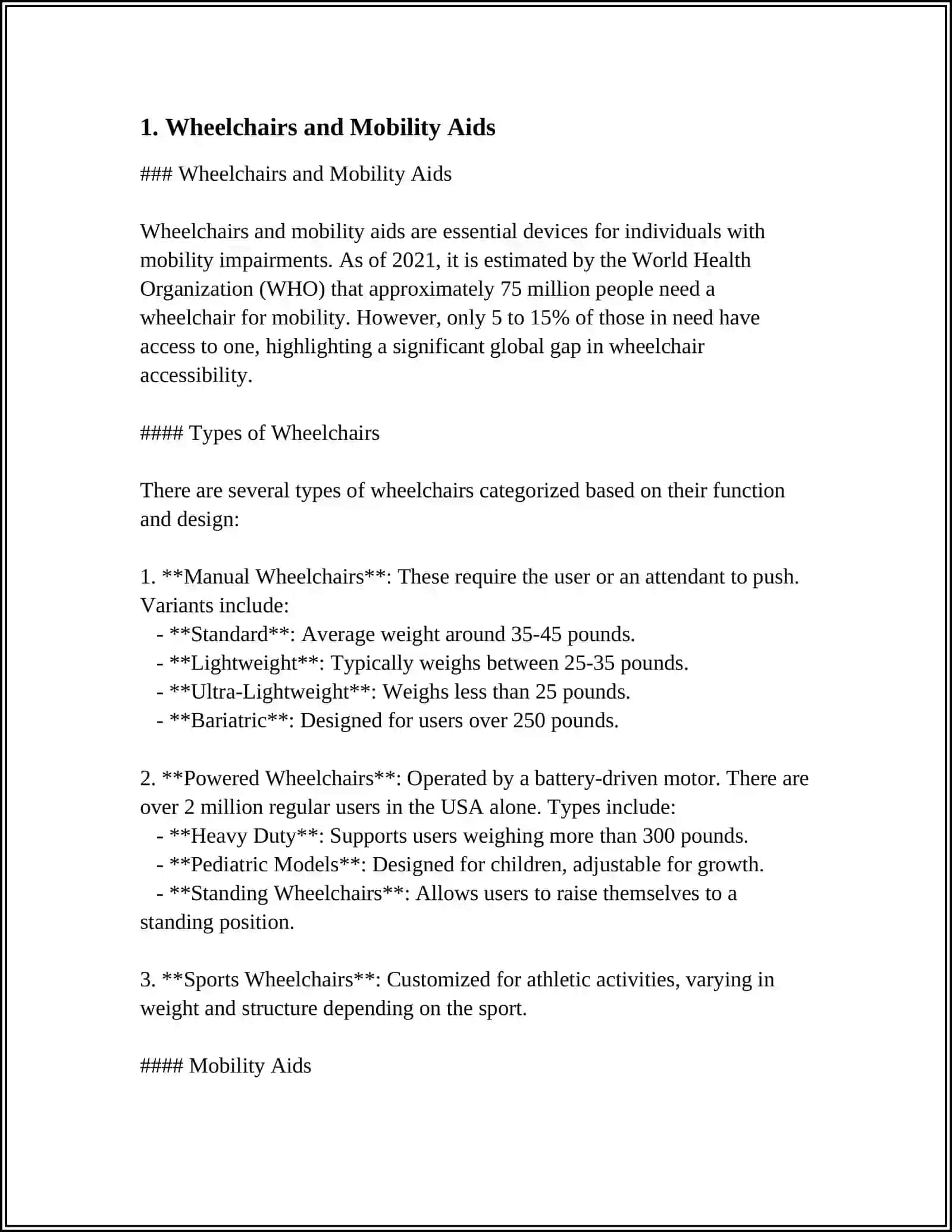 Wheelchairs and Mobility Aids 3