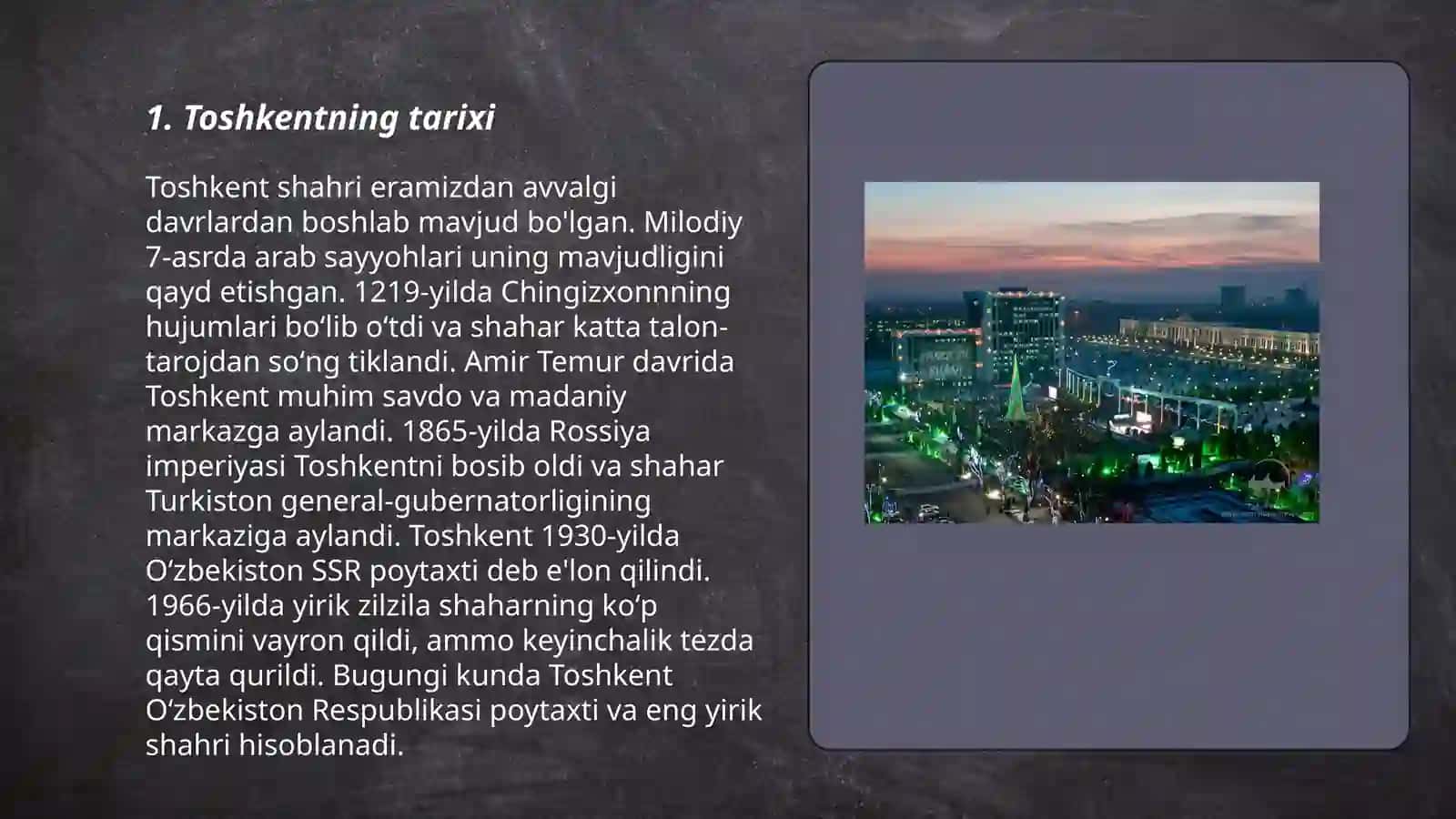 Toshkentning tarixi 3
