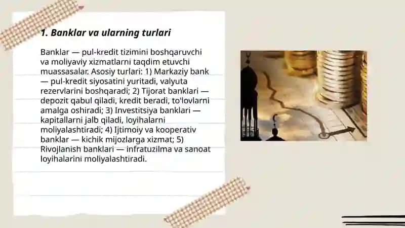 MOLIYAVIY MUASSASALAR 3
