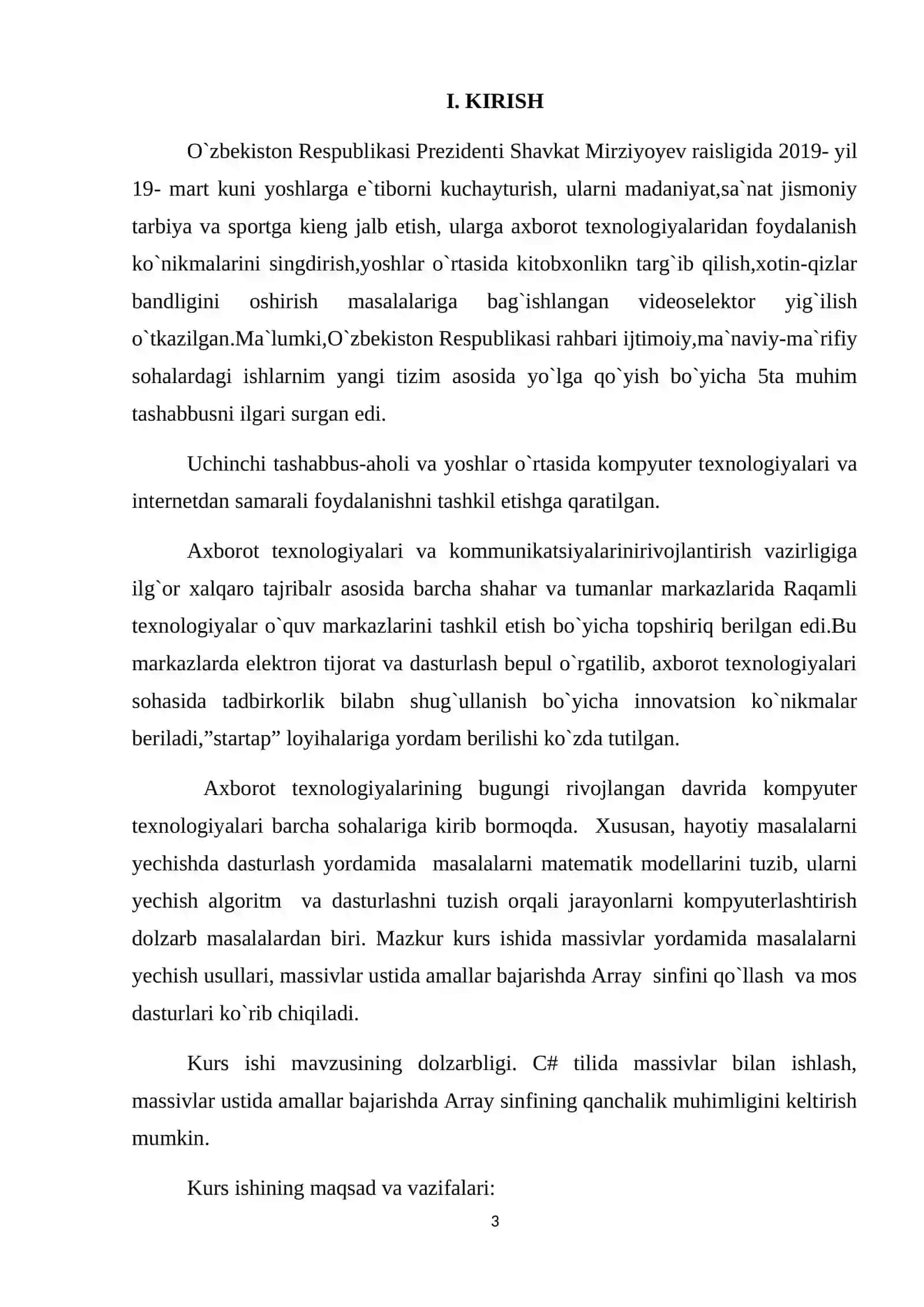 “C# dasturlash tili takrorlanish operatori ” 3