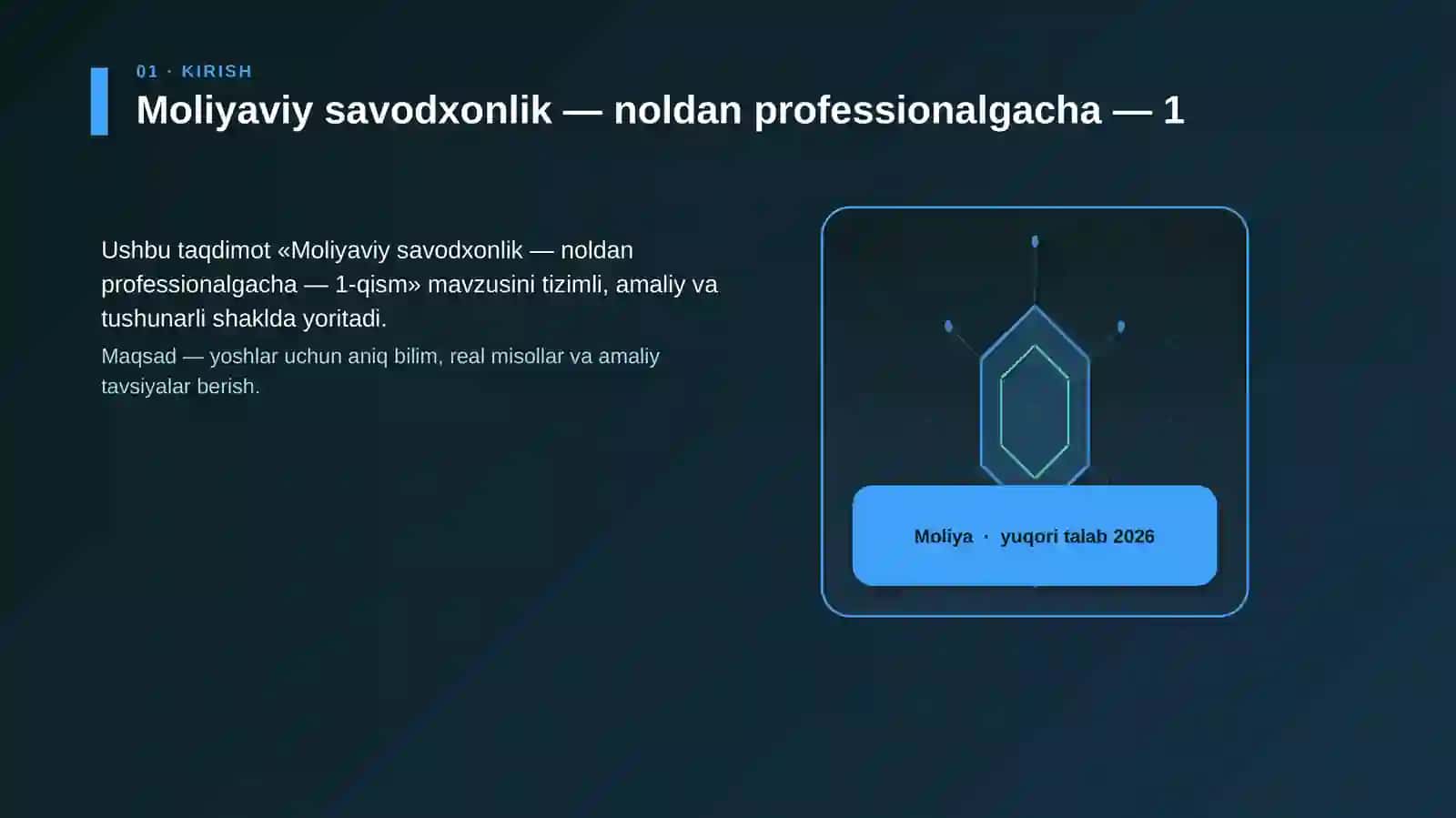 Moliyaviy savodxonlik — noldan professionalgacha — 1-qism 3