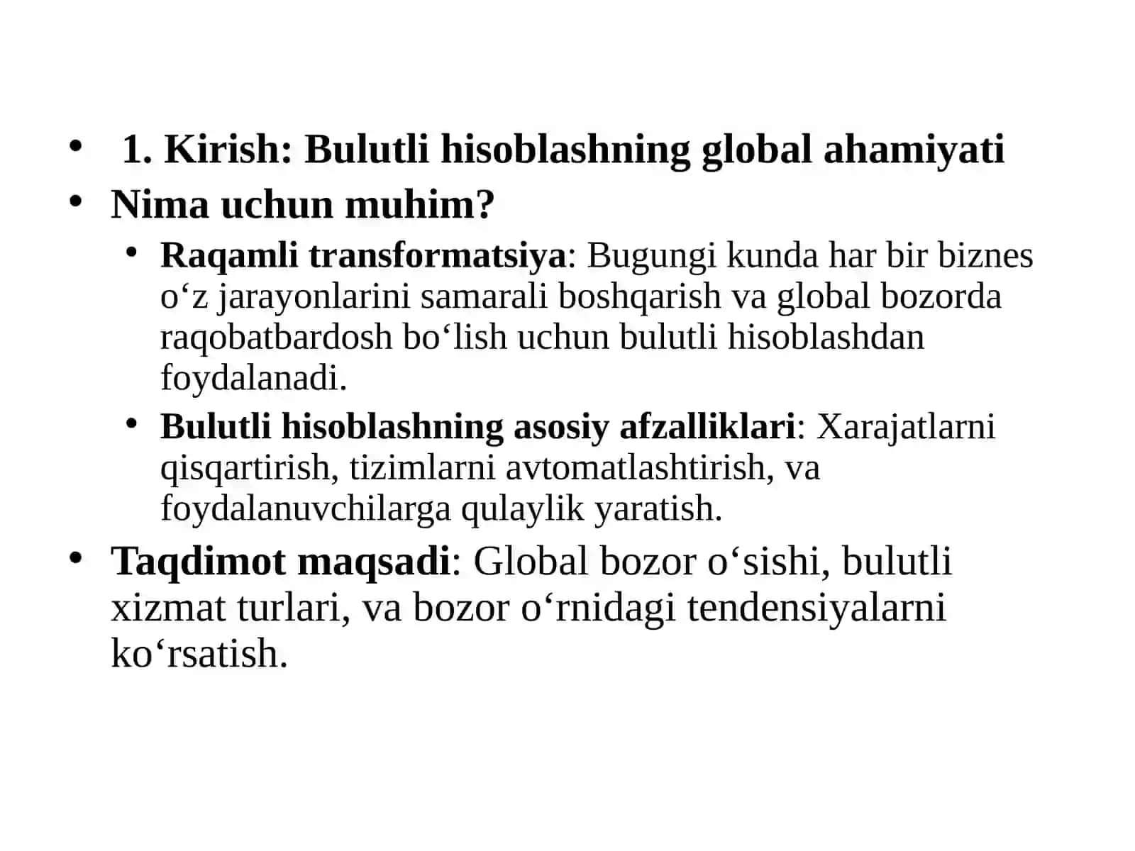Global Bulutli Hisoblash Yangilangan 3