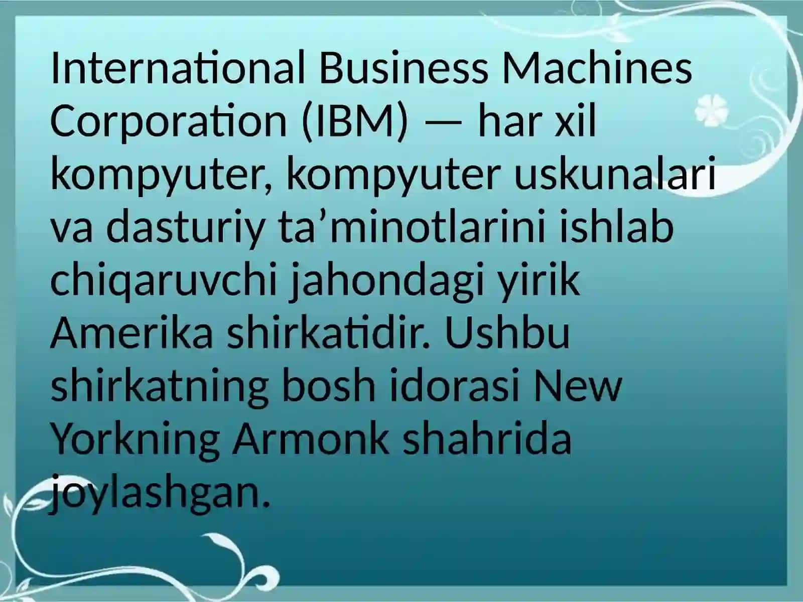 IBM 3