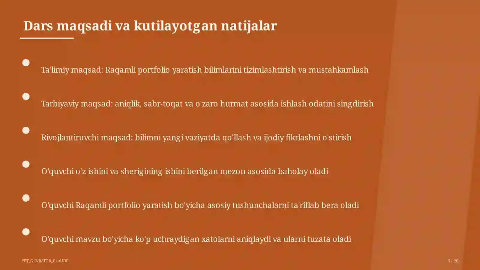 Raqamli portfolio yaratish 3