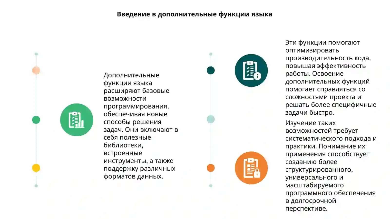 Дополнительные функции языка 3