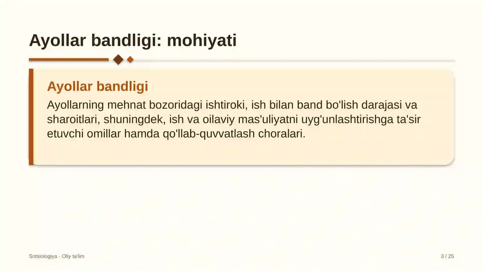 Dilerlik tarmoqlarida ayollar bandligi 3