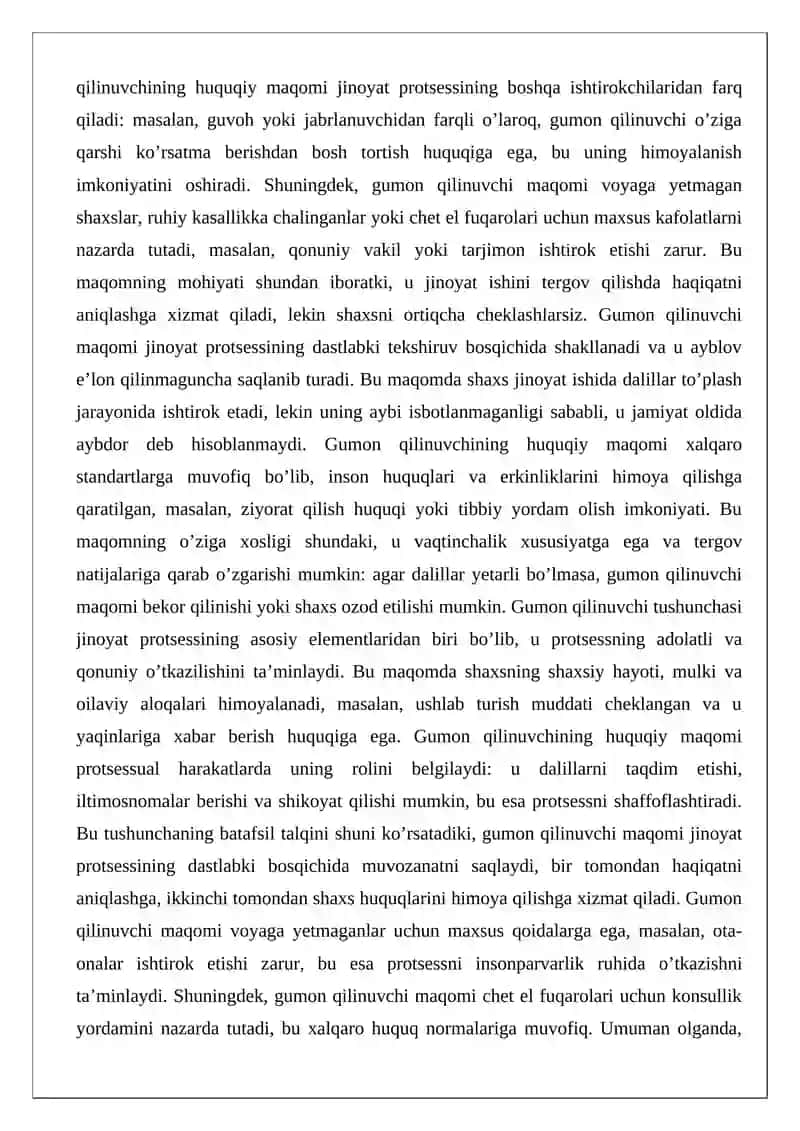 Jinoyat ishida gumon qilinuvchi va ayblanuvchi tariqasida jalb qilish 3