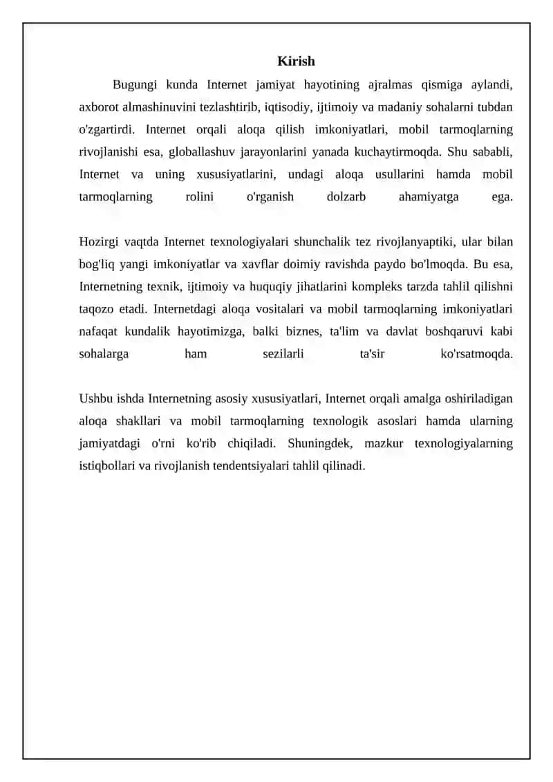 Internet va uning xususiyatlari 3