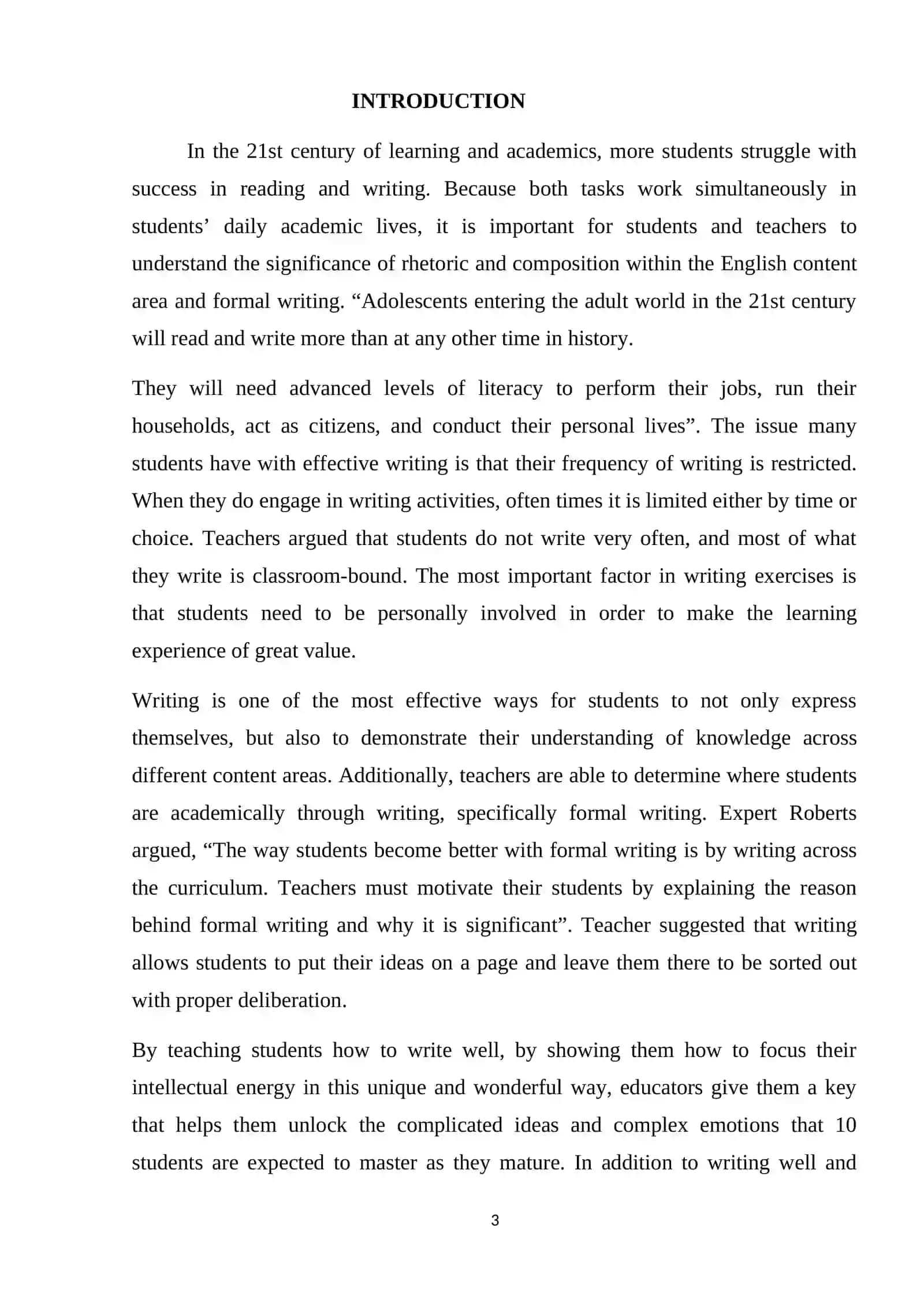 Students’ Writing Strategies 3