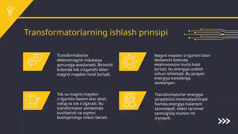 Transformatorlar va ularning turlari ishlash prinsipi 3