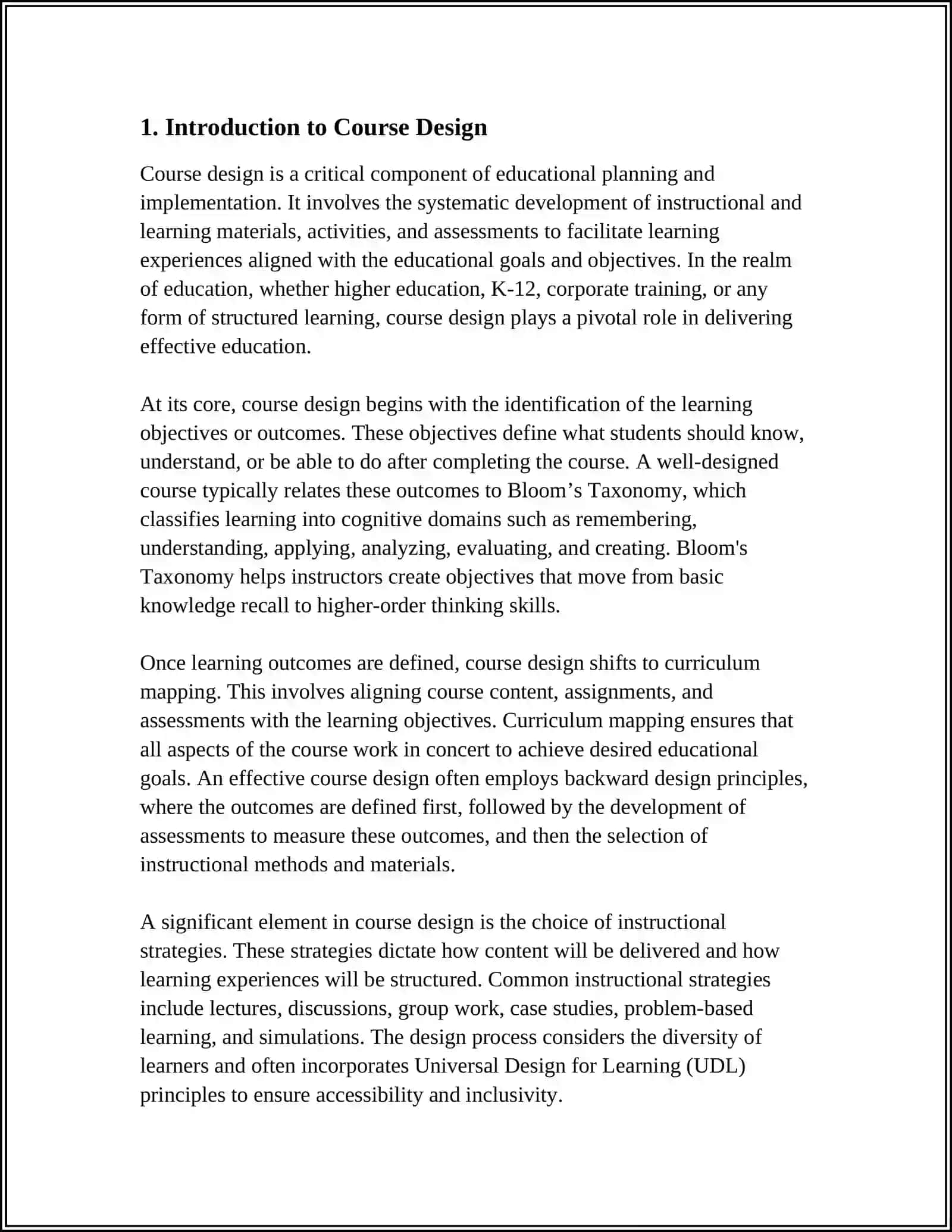 COURSE DESCRIPTION 3