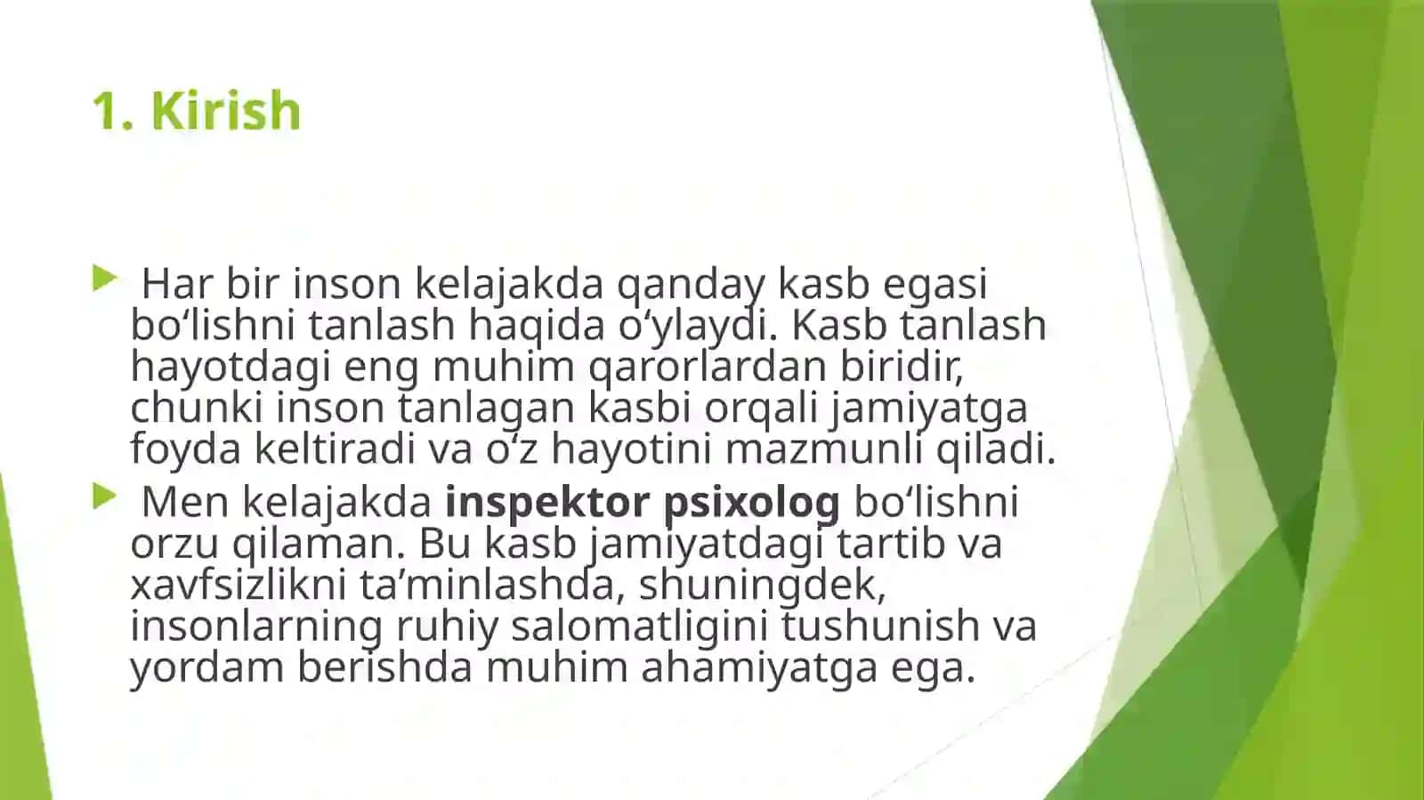 MEN TANLAGAN KASB – INSPEKTOR PSIXOLOG 3