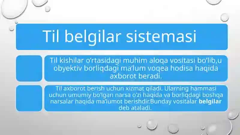 Til belgilari sistemasi 3