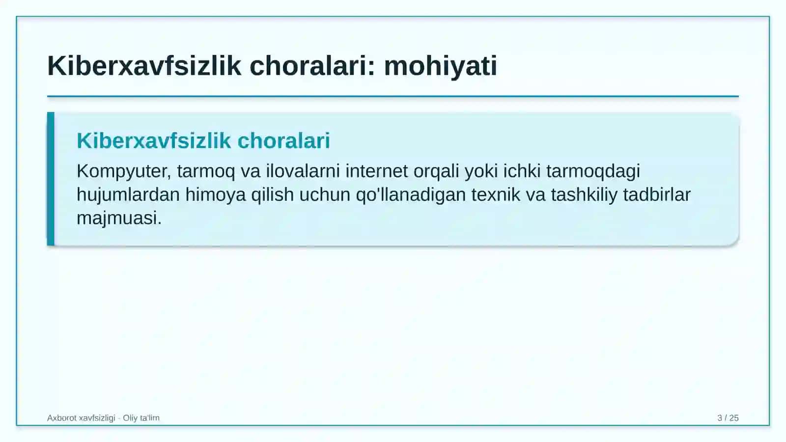 Kattalar ta'limida kiberxavfsizlik choralari 3