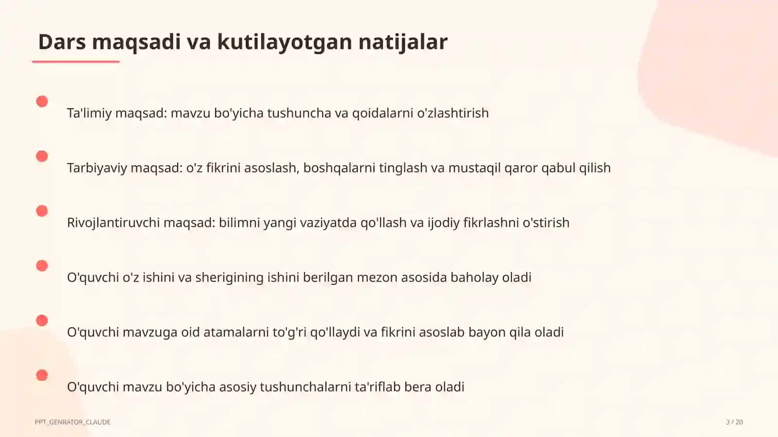 Countable and uncountable nouns (5-sinf) 3