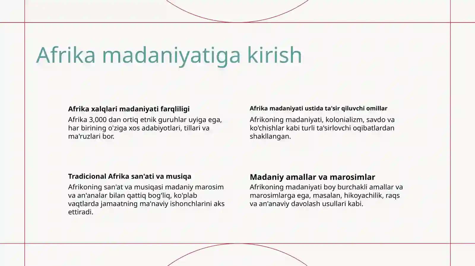 Afrikalik xalqlar madaniyati 3