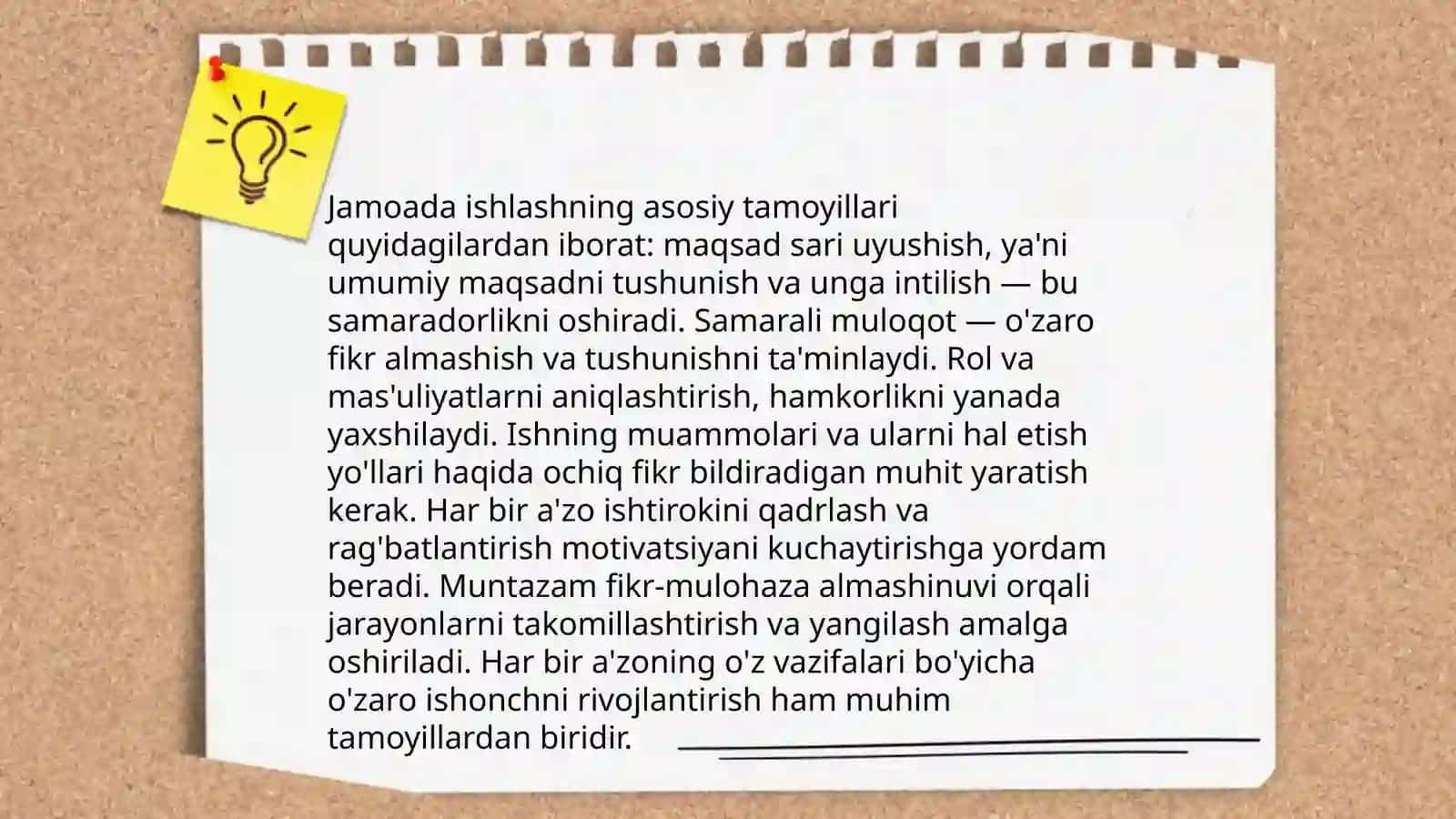 Jamoada ishlash va uning afzalliklari 3
