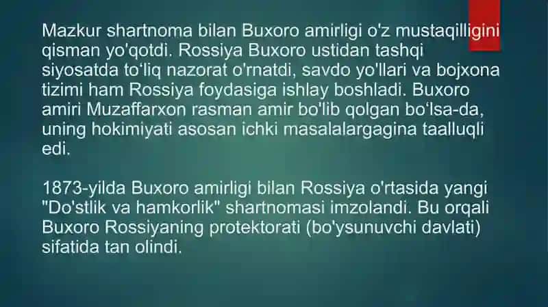 Buxoro amirligining tugatilishi 3