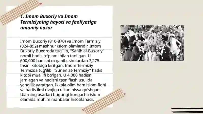 Imom Buxoriy va Imom Termiziyning Hissalarini Qiyosiy Tahlili 3