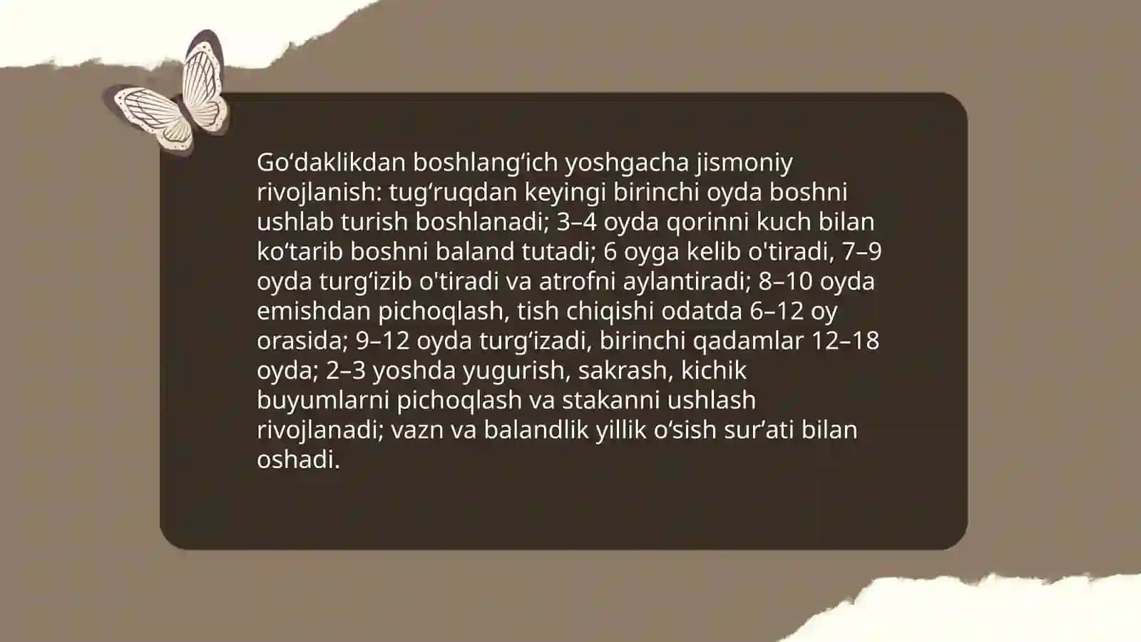Goʻdaklikdan insonlik sari 3