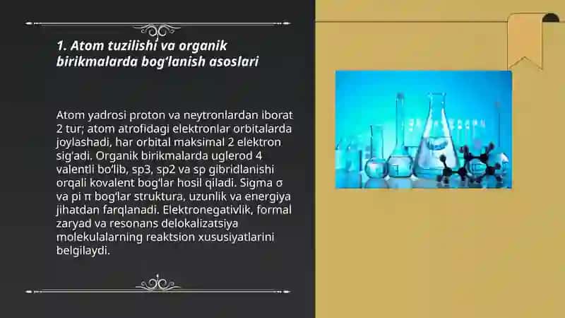 Organik kimyo asoslari 3