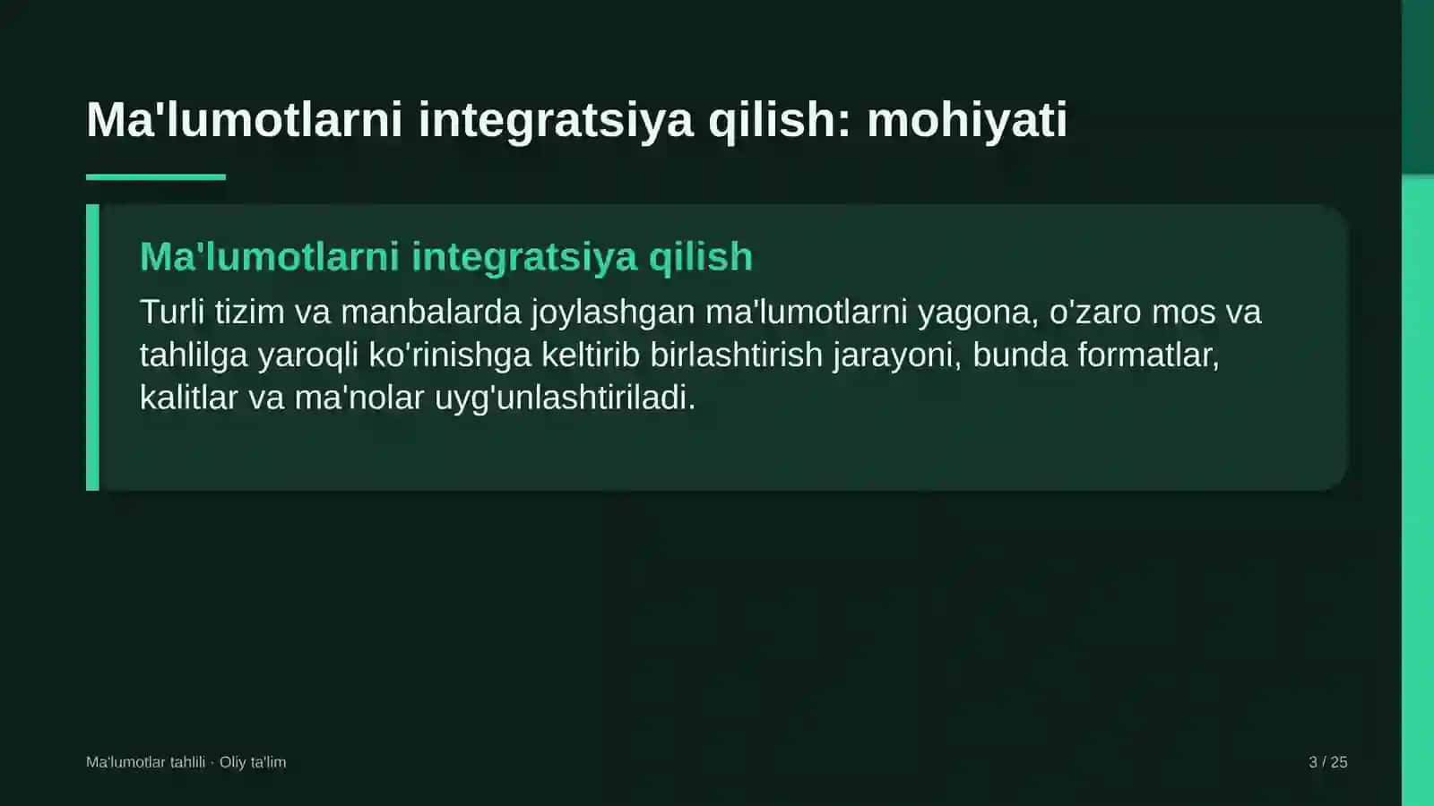 Gid-ekskursovodlik xizmatida ma'lumotlarni integratsiya qilish 3