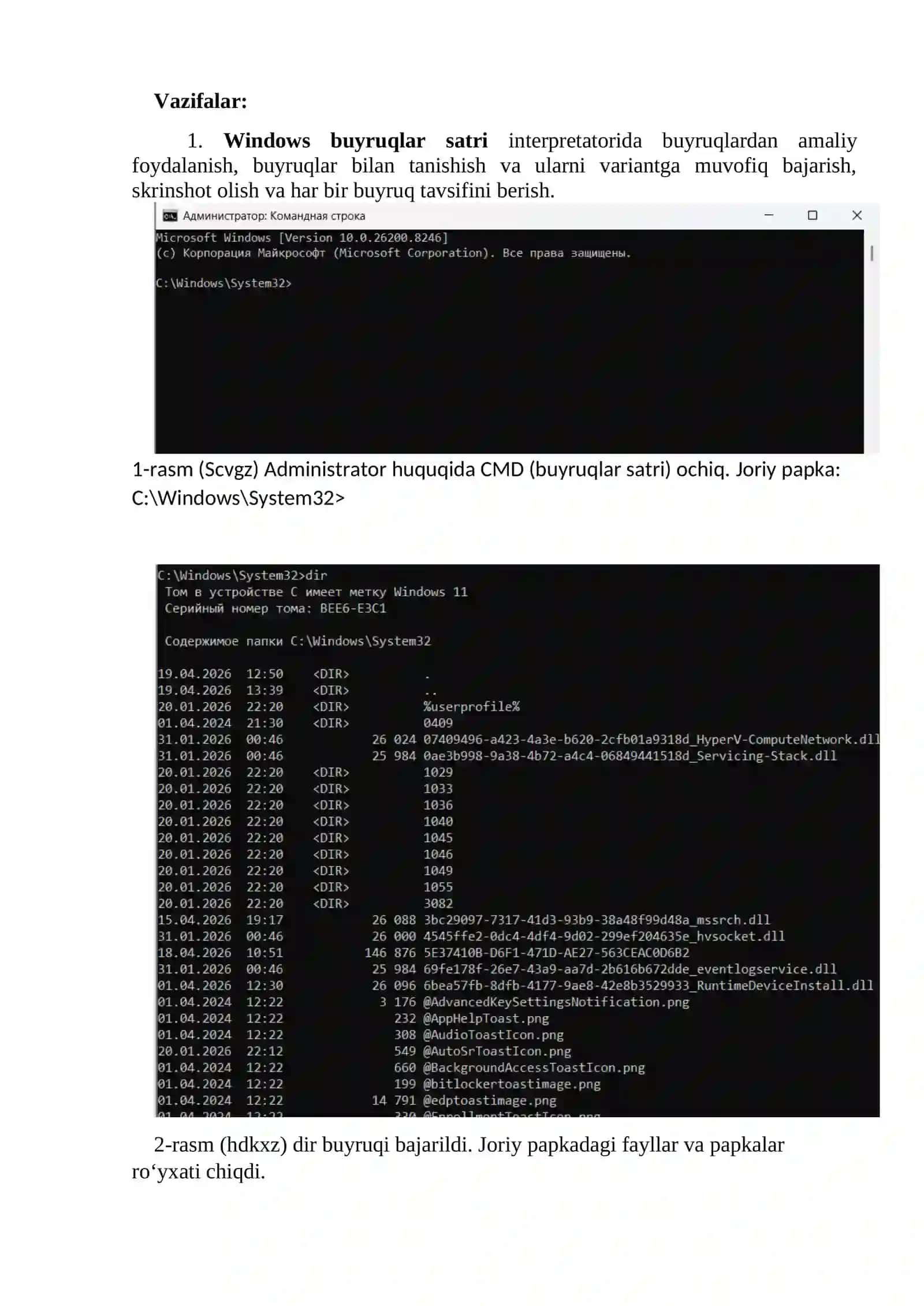 Windowsda buyruqlar satri intepretatori va Powershell muhiti. Powershellda ssenariylar yaratish 3