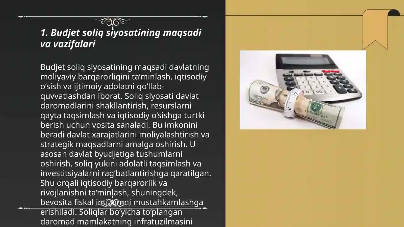 Budjet soliq siyosati 3