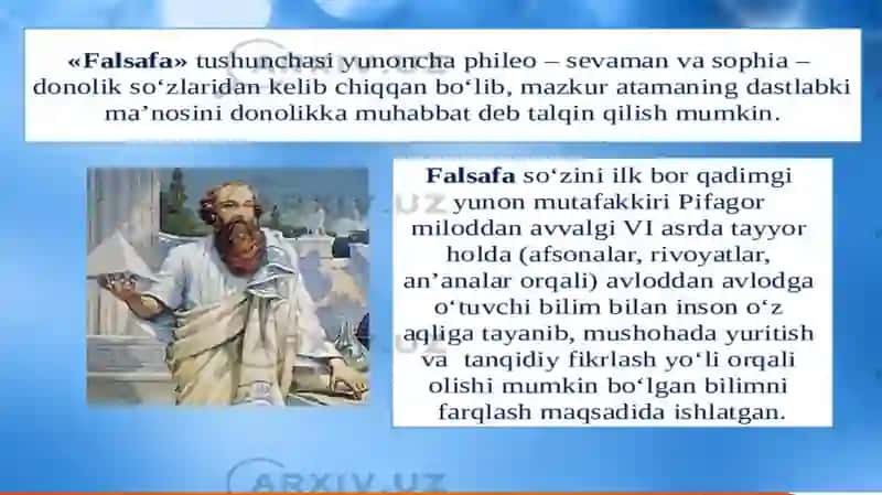Tarix Falsafasi va Falsafa Tarixi 3