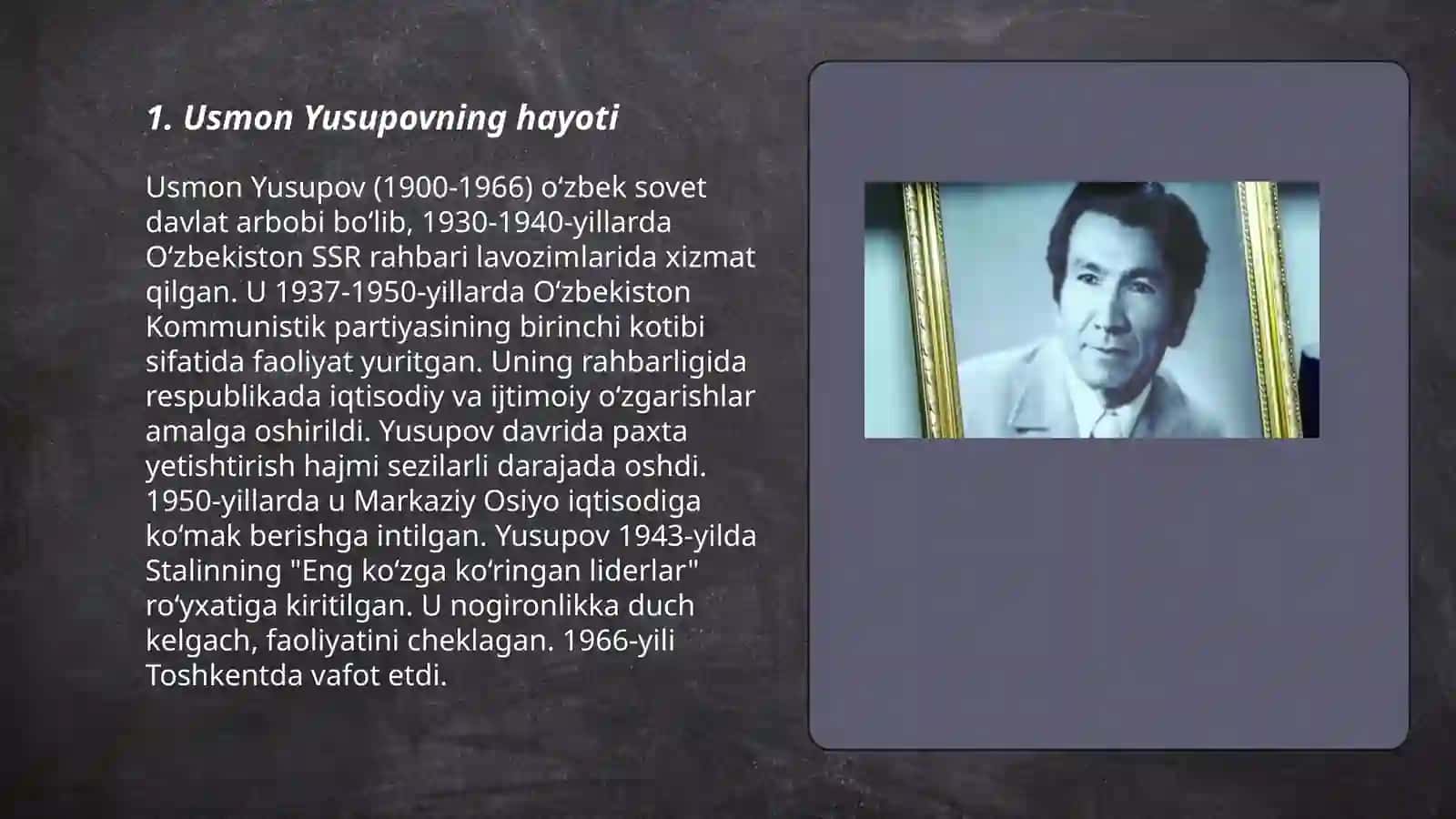 Usmon Yusupov Yusupovich 3