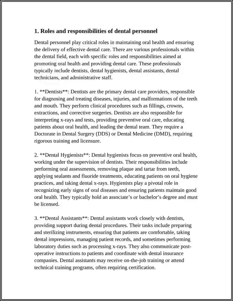 Dental Personnel Training Program 3