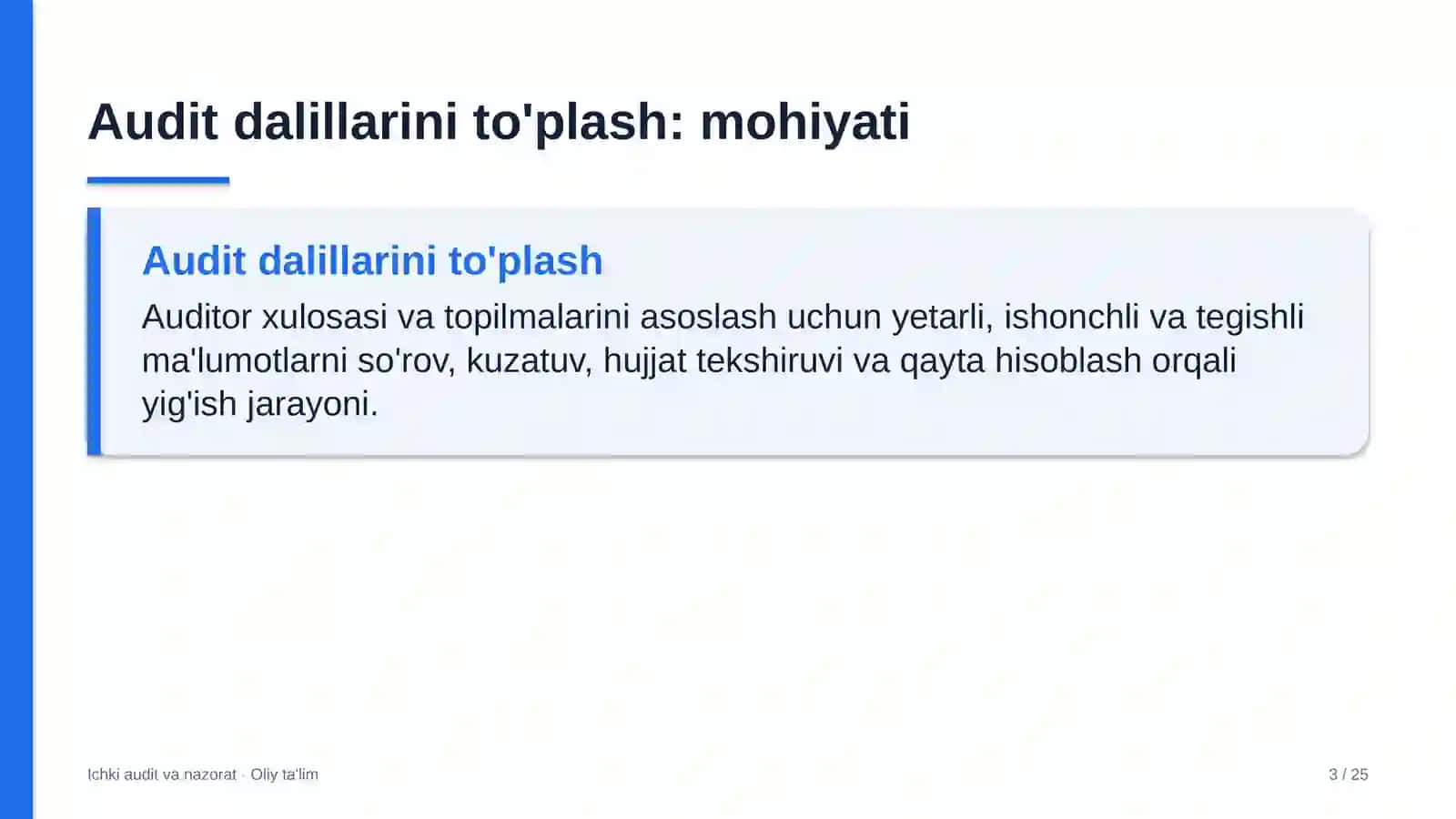 Ichki audit va nazorat · Oliy ta'lim 3