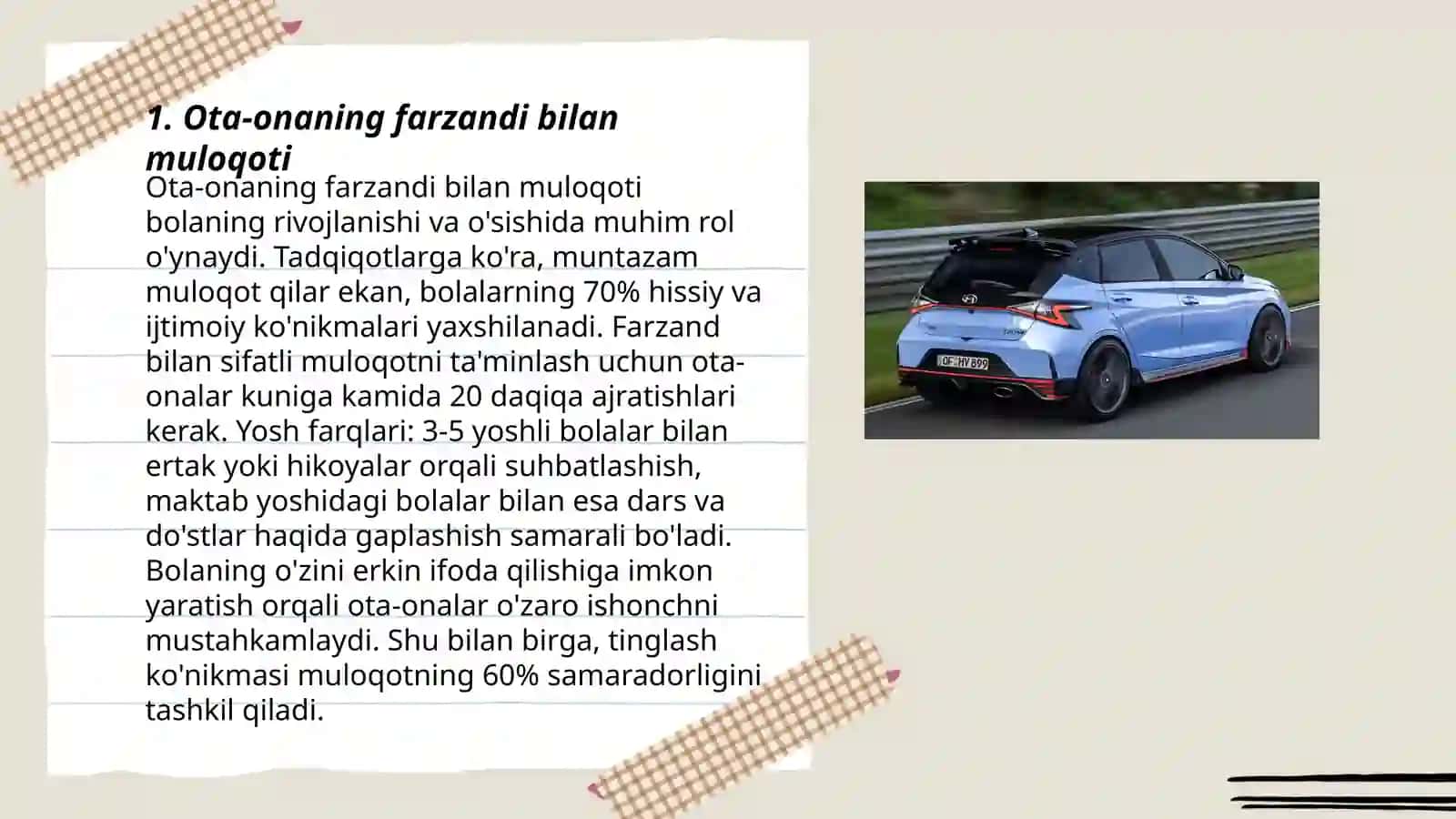 Ota-onaning farzandi bilan muloqoti 3