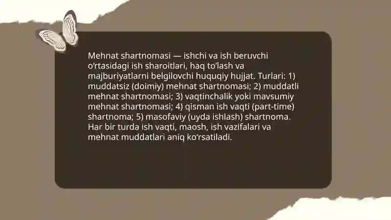 Mehnat shartnomasi 3