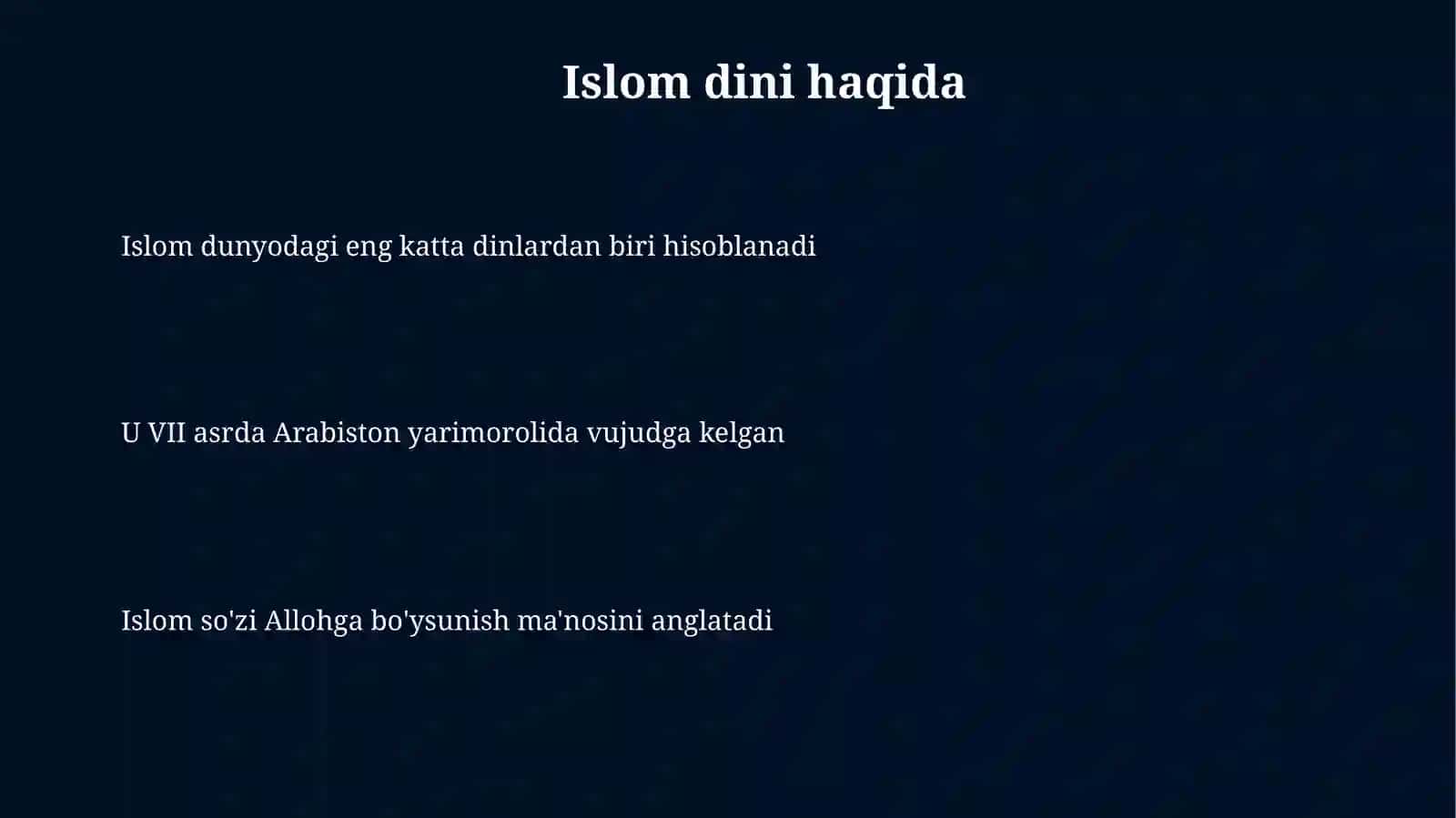 Islom dini 3