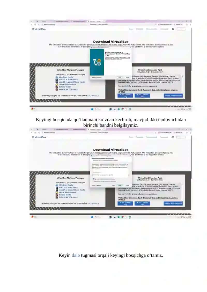 VirtualBox dasturi 3