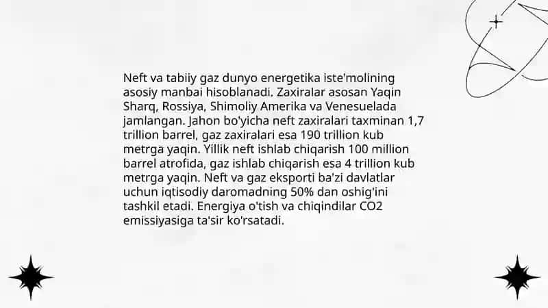 Dunyoning tabiiy resurslari 3