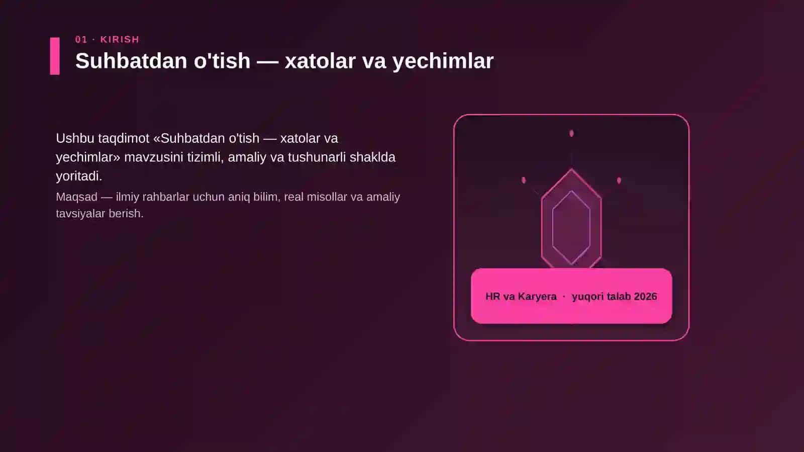 Suhbatdan o'tish — xatolar va yechimlar 3