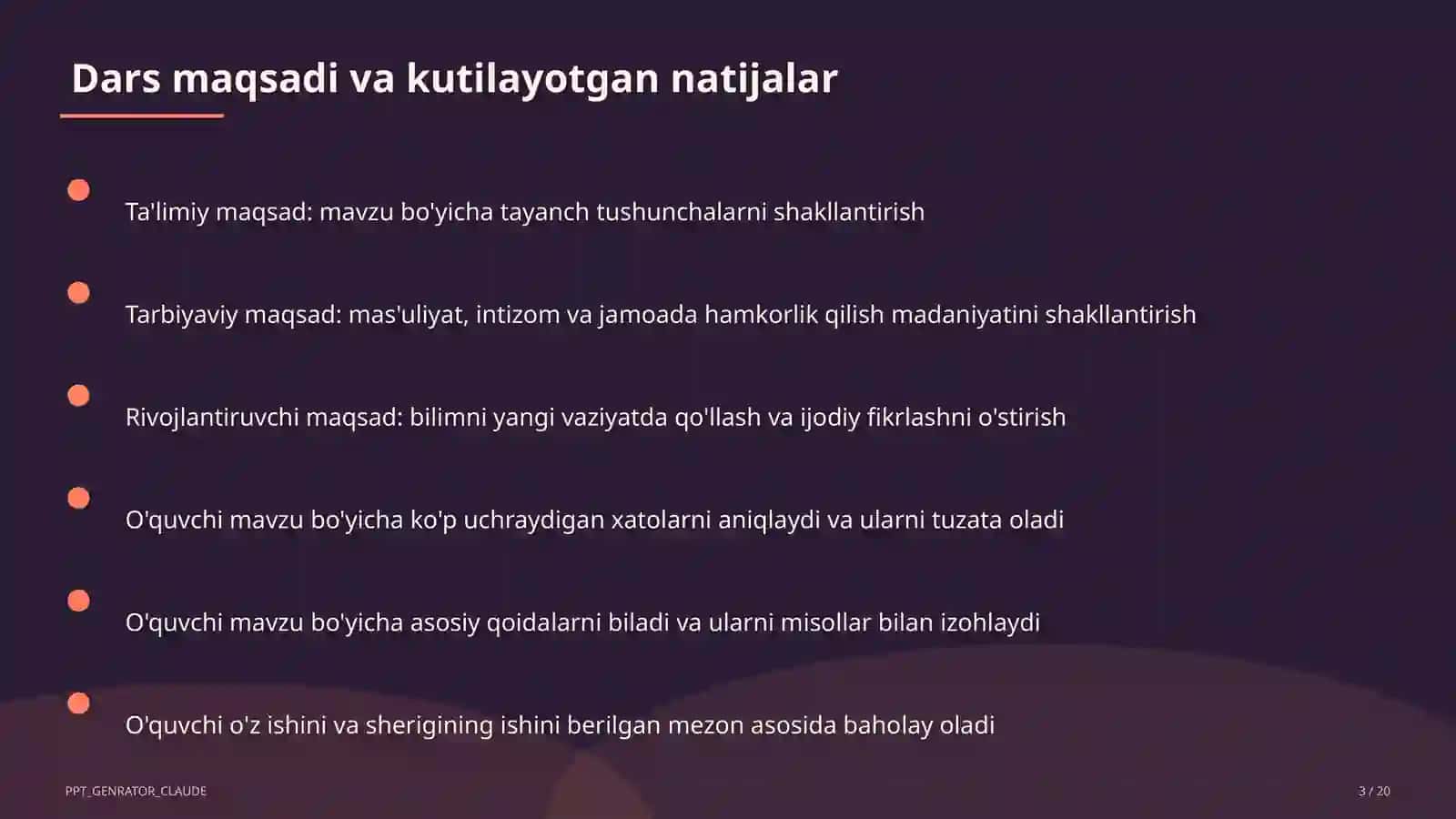 Uy vazifasini samarali tashkil etish 3