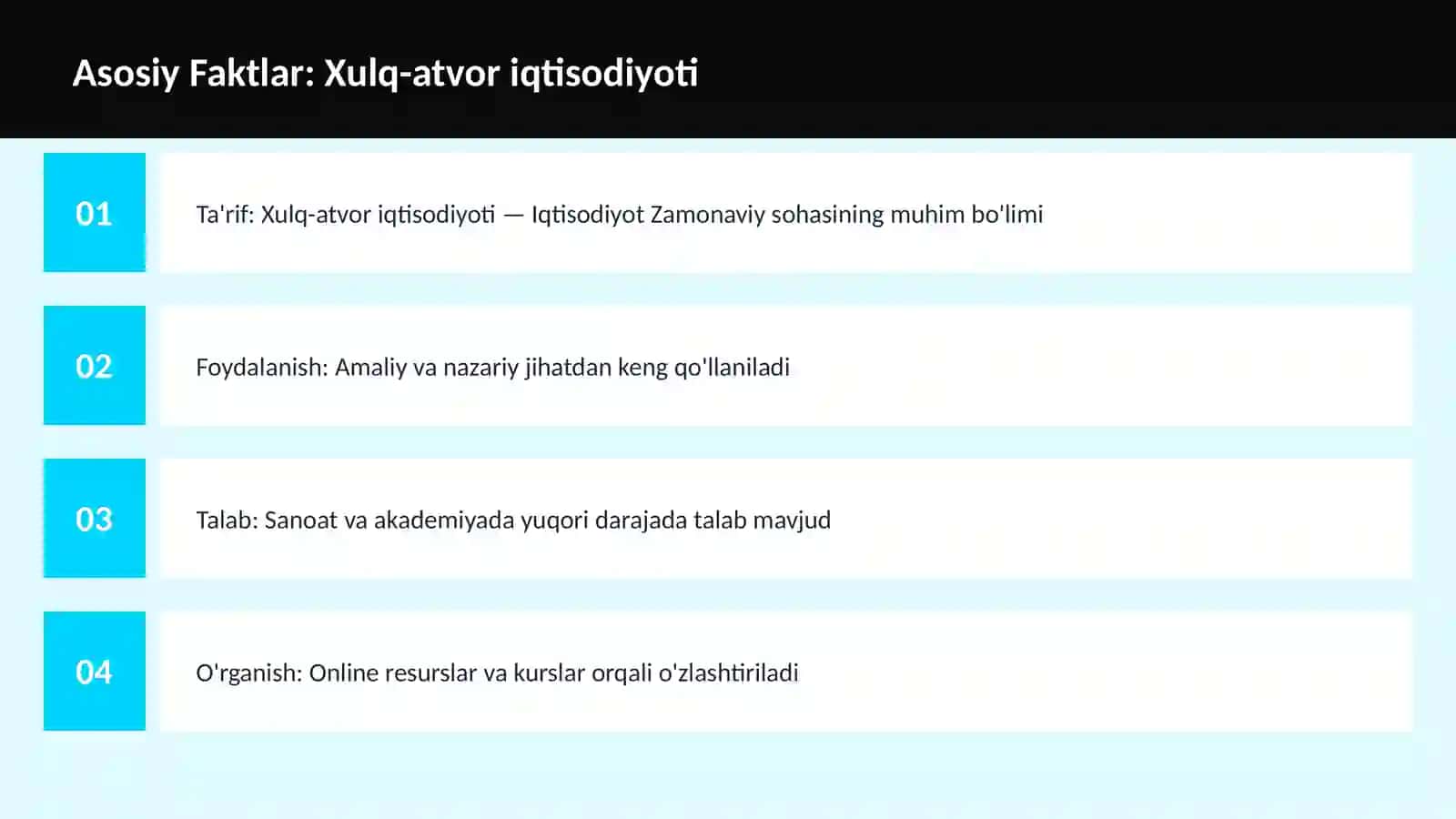 Xulq-atvor iqtisodiyoti 3