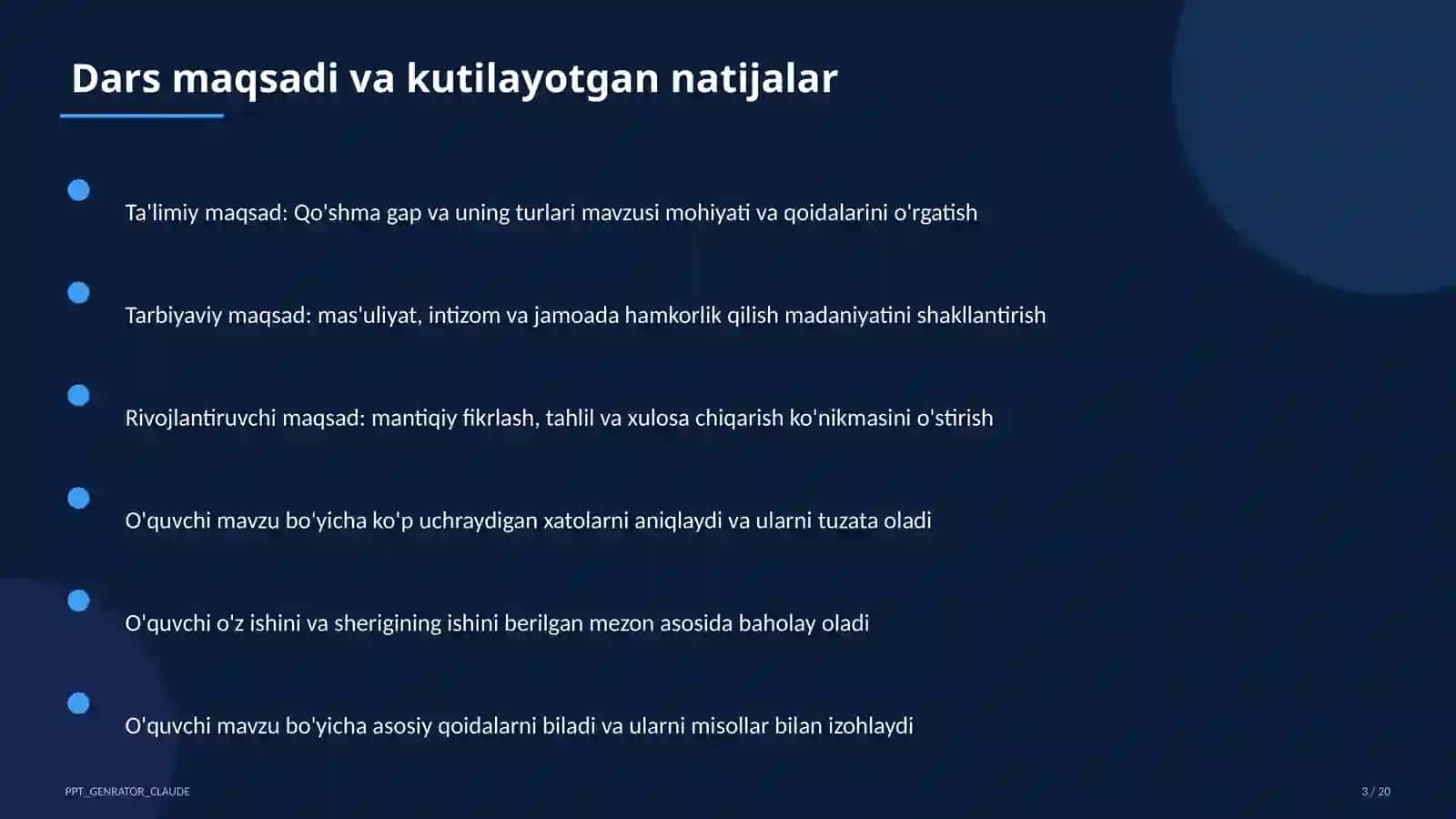 Qo'shma gap va uning turlari (9-sinf) 3