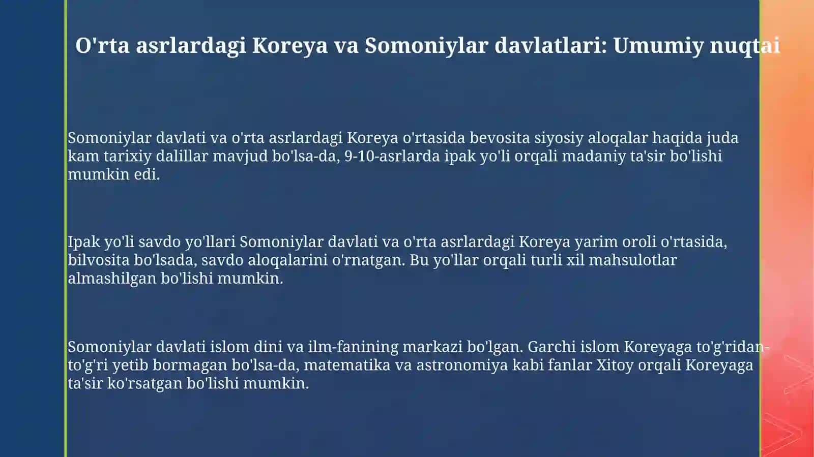 Koreyaoʻrtaasrlardavasomoniylar 3