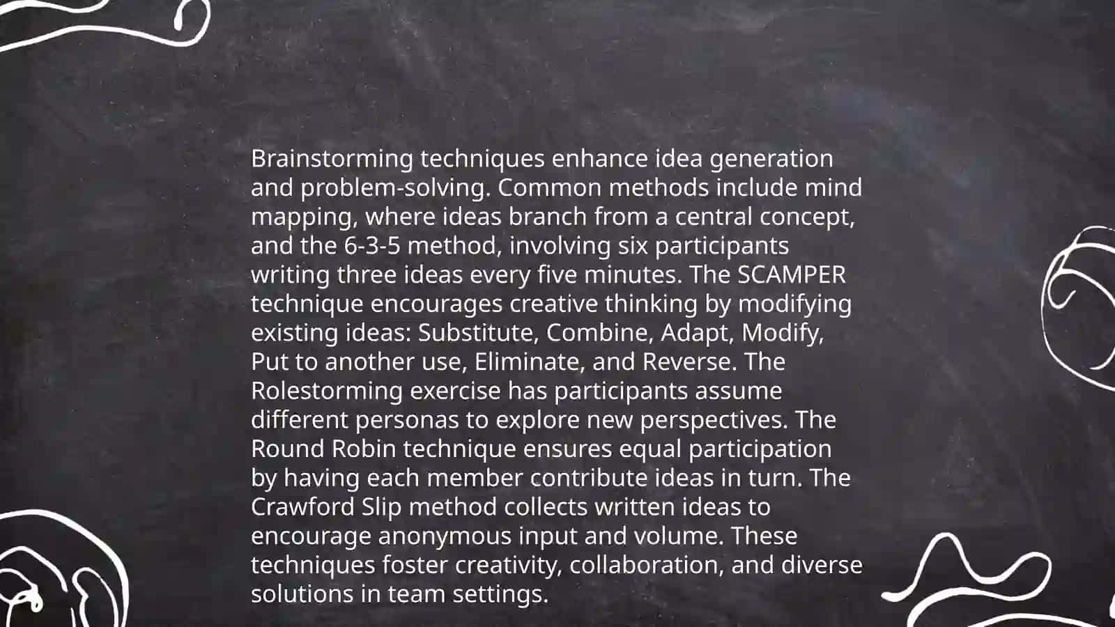 Techniques for idea generation 3