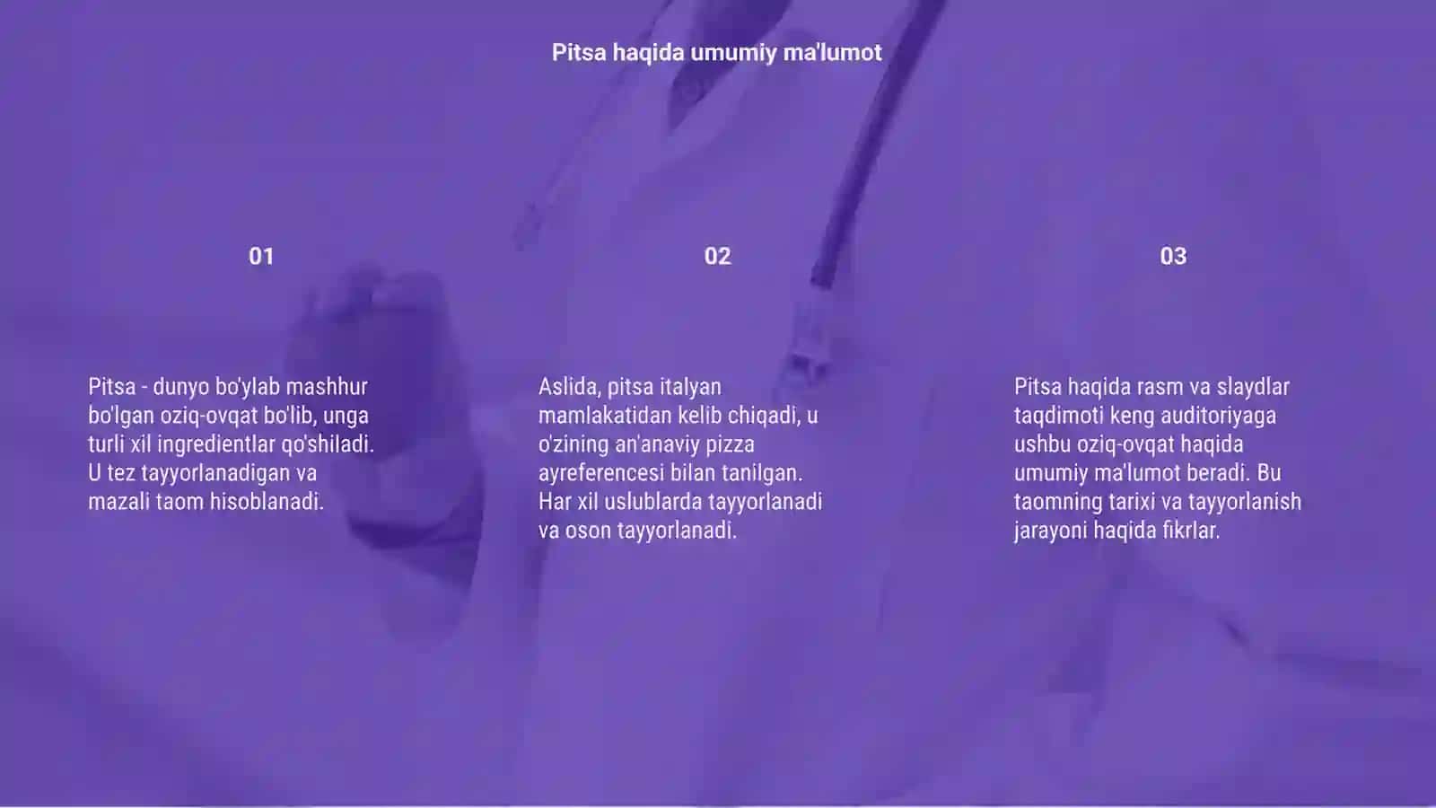 Pitsa haqida rasm va slayd 3