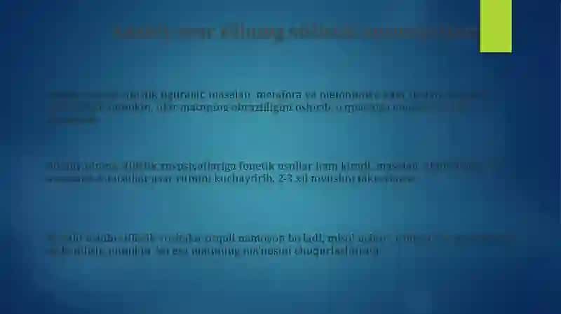 Adabiy Asar Tilining Stilistik Xususiyatlari 3